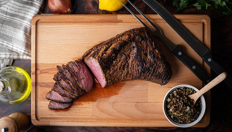 Smoked Tri Tip Roast and Horseradish Chevre Crostini Recipe