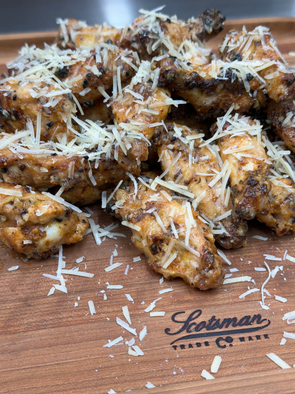 Garlic Parmesan Hot Wings