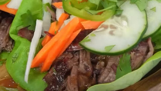 Shredded Beef Bahn Mi Wraps